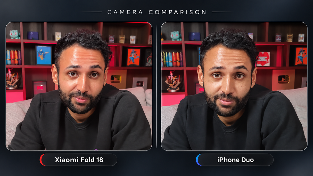 iPhone Duo and Xiaomi 18 Fold comparison
